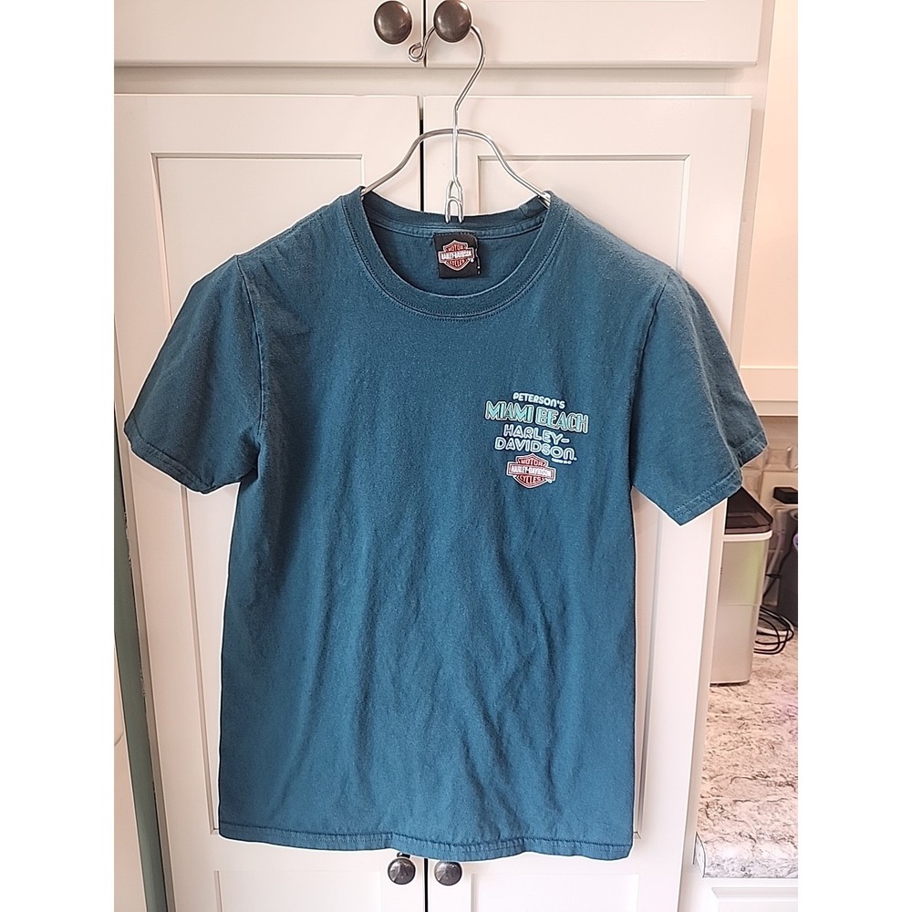 Petersons Miami Beach‎ Harley Davidson T Shirt Sz S